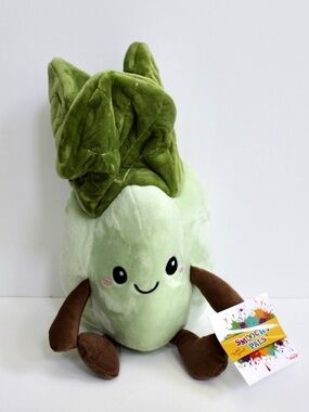 Linzy Toys Yum Yum Smoochy Pals Bok Choy Plush Stuffed Toy 10" NEW